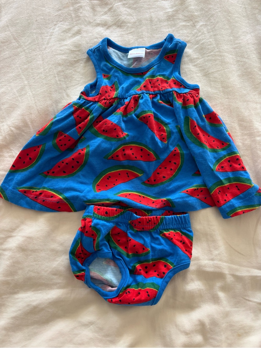 Hanna Anderson Watermelon Dress and Bloomer Set